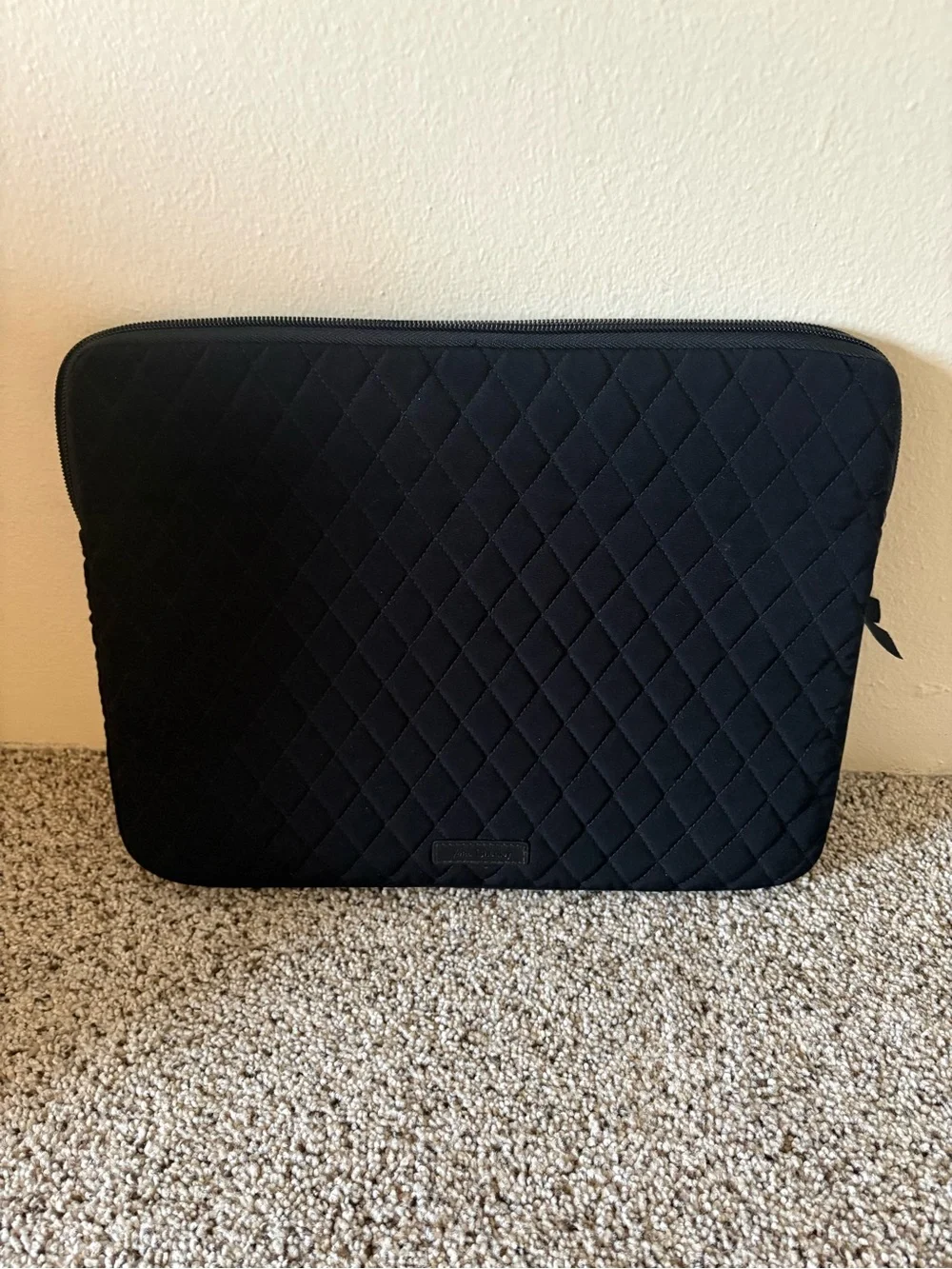 Quilted Laptop Sleeve - Black